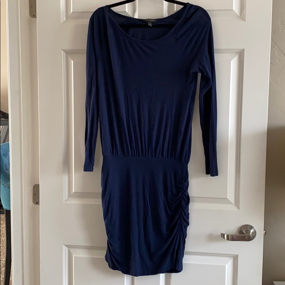 Navy Long Sleeve Dress